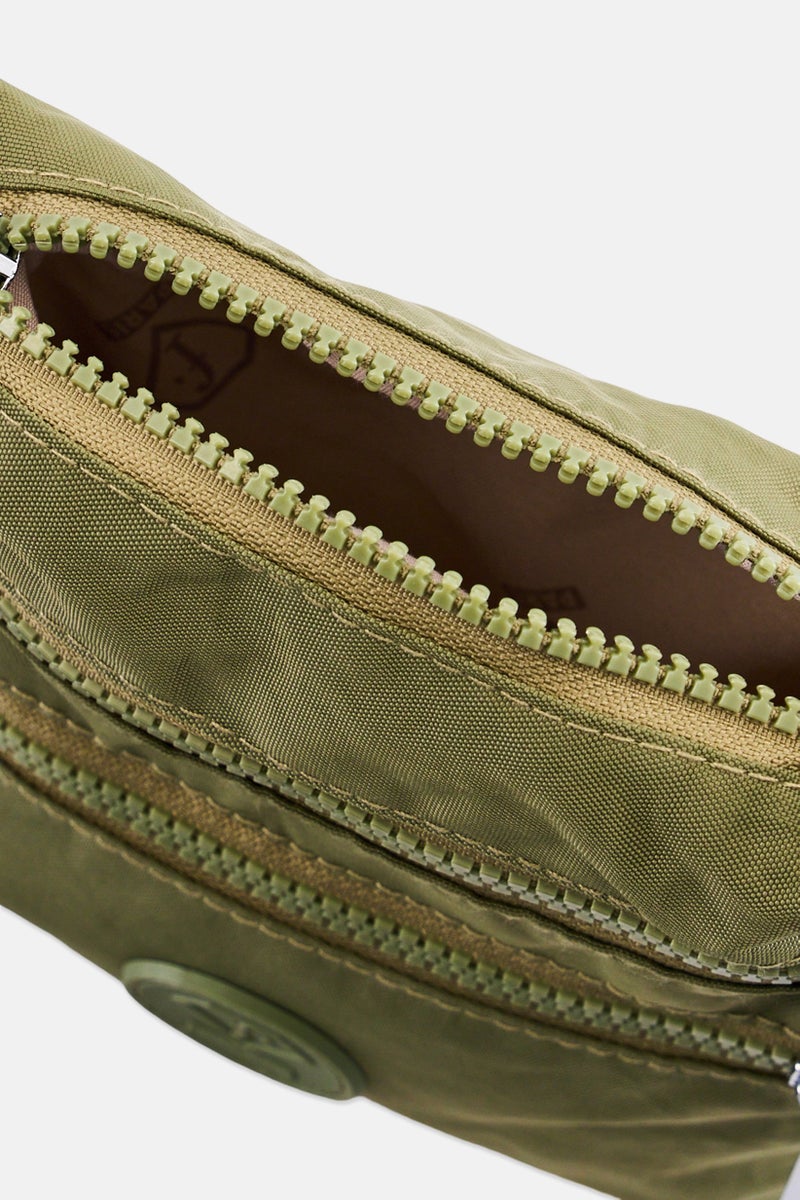 I Love Fashion Women Brand Logo Mini Cross Body Bag, Olive - Image 4