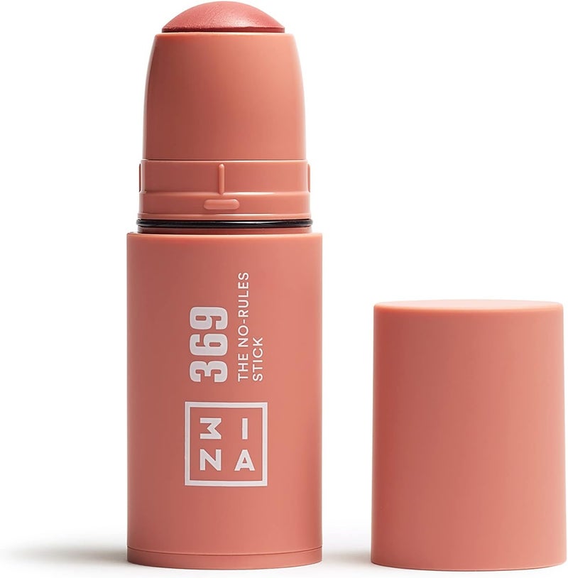 3INA MAKEUP The No Rules Stick 369 Brown pink Blush Stick Matte for Sensitive Eyes Lips Cheeks with Hyaluronic Acid Cream Blush for a Natural Finish Vegan Cruelty Free