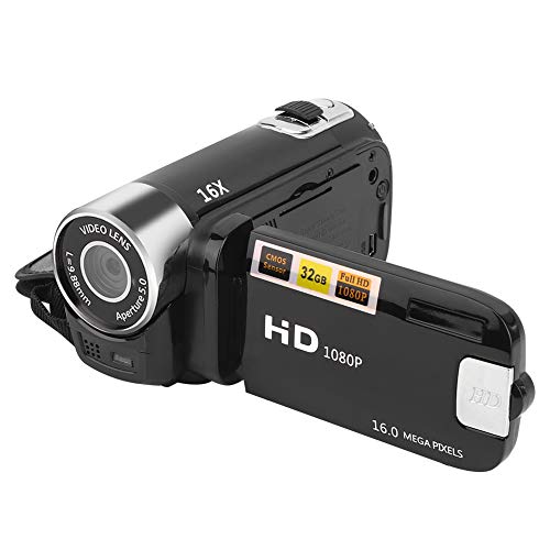 Focket 16X Digital Zoom Video Camera Camcorder, 2.7in LCD Screen 16MP Digital Camera Recorder 128GB Vlogging Camera, Video Recording Camcorder for Teens Beginners - Image 1