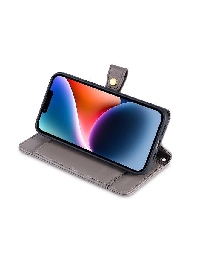 S-TOP Case For Honor 90 Pro 5G Sheep Texture Cross-body Zipper Wallet Leather Phone Case - Image 4