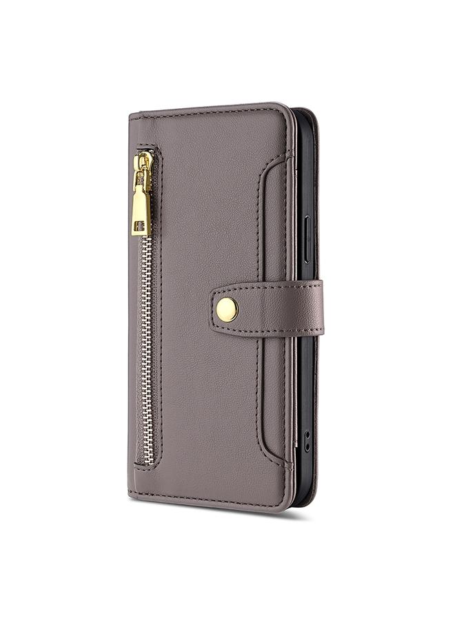 S-TOP Case For Honor 90 Pro 5G Sheep Texture Cross-body Zipper Wallet Leather Phone Case - Image 2