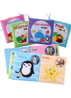 Generic Manufacturers Supply  Three-dimensional Baby Cloth Book Early Education Toys 4 Pages 8 English Palm Book Baby Cloth Book Series-Color:66529 Cloth Book 4 A Set Of Naked Bags Without Card Head-Specifications:Our Supports Labeling With Qualification Report  - Image 5