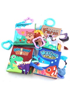 Generic Manufacturers Supply  Three-dimensional Baby Cloth Book Early Education Toys 4 Pages 8 English Palm Book Baby Cloth Book Series-Color:66529 Cloth Book 4 A Set Of Naked Bags Without Card Head-Specifications:Our Supports Labeling With Qualification Report  - Image 1