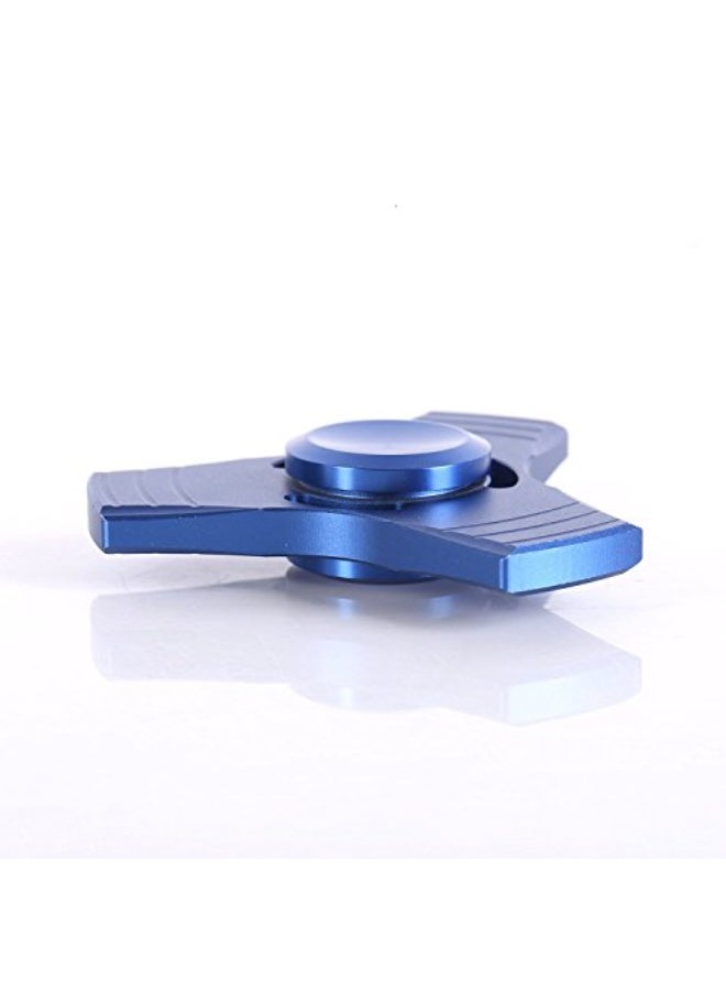 High Quality Tri Hand Finger Spinner, Fidget Spinner Toy Stress Relief High Speed Hand Spinner Tech Easy Simple Smart (Blue) - Image 3