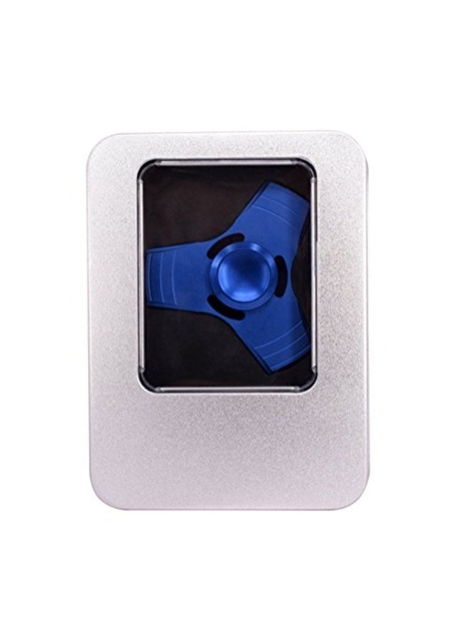 High Quality Tri Hand Finger Spinner, Fidget Spinner Toy Stress Relief High Speed Hand Spinner Tech Easy Simple Smart (Blue) - Image 5