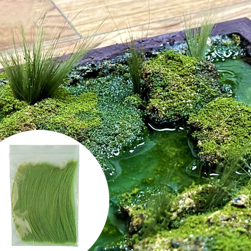 Warmtree Simulation Long Grass Miniature Static Grass Model Grass Tufts Railway Artificial Grass for Train Landscape Railroad Scenery Sand Military Layout Model Miniature Bases and Dioramas - Image 1