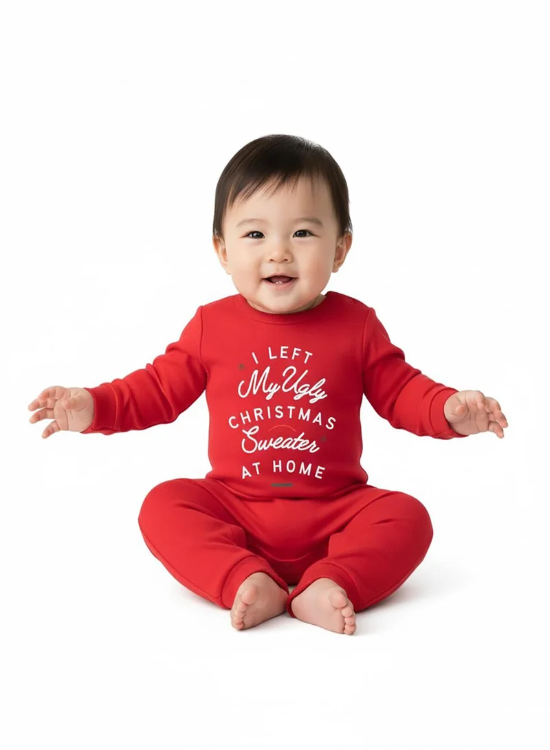 babyqlo I Left My Ugly Christmas Sweater Romper