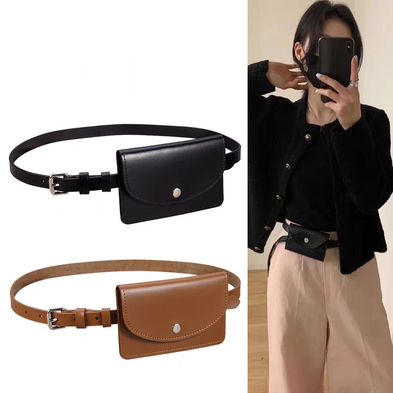Waist Bag Fashion Commuter Small Square Bag Decorative Dress Bag Waist Chain Niche Design Sense Waist Bag Women'S - Image 2