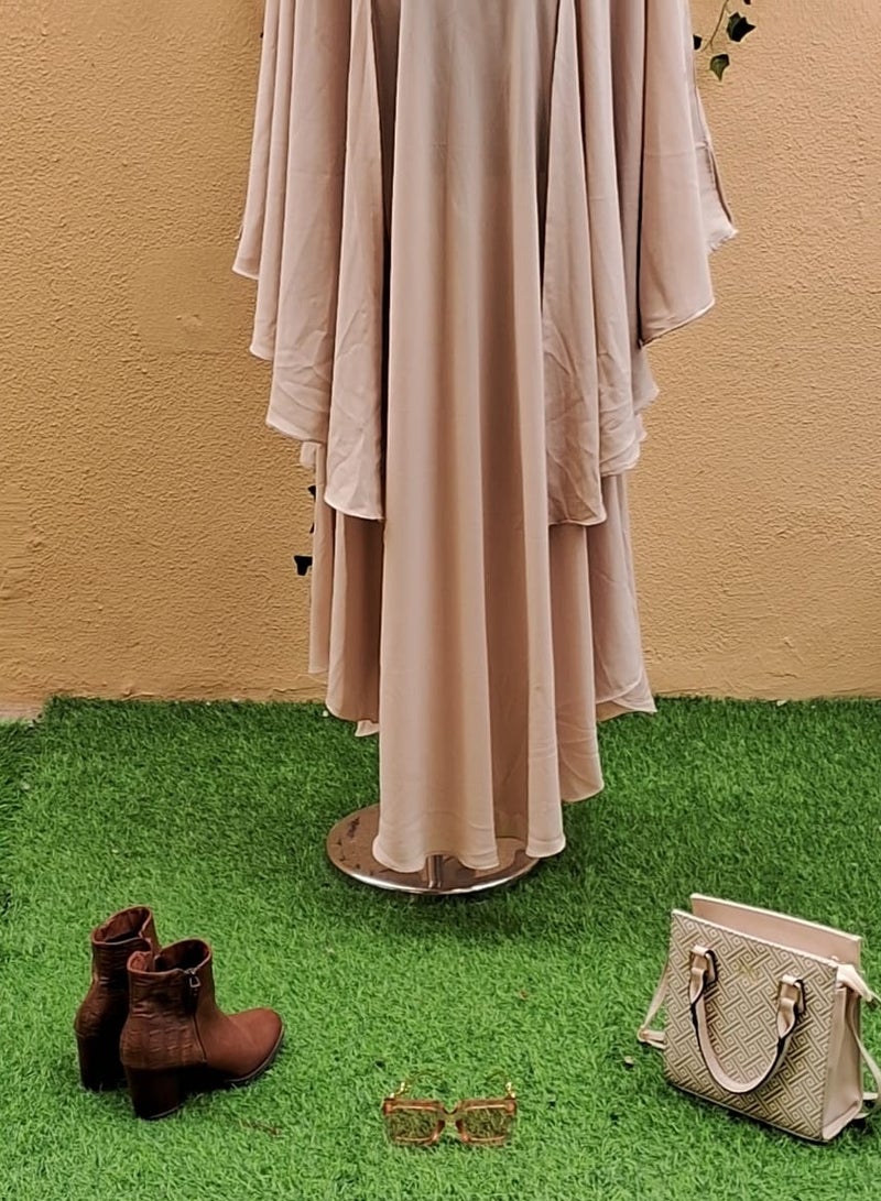 عباية بيج أنيقة  - Image 1