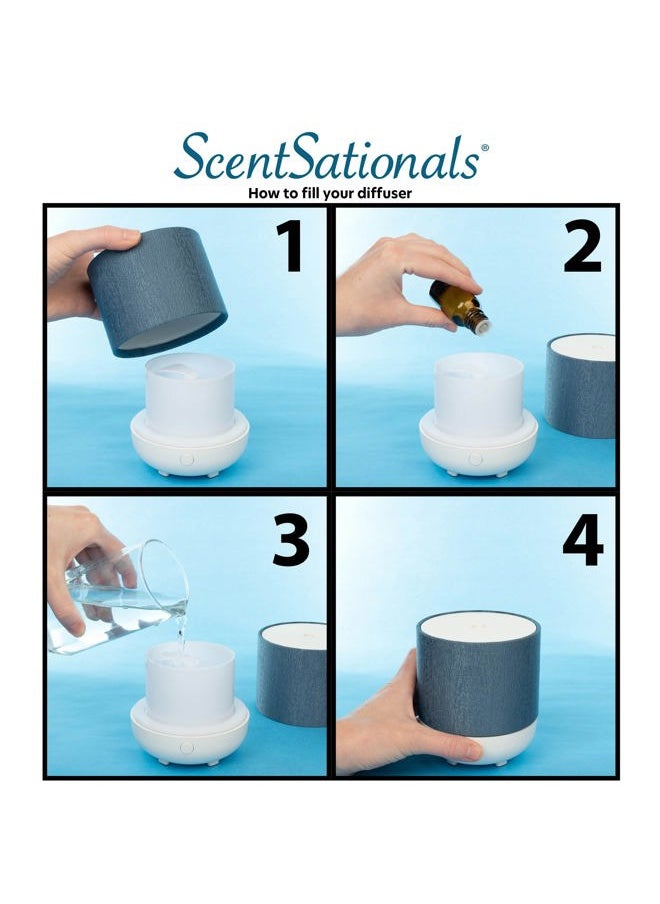 ScentSationals Essential Oil Diffuser - Eclectic Collection - Aromatherapy Diffuser for Living Room or Bedroom, Home Fragrance Diffuser for Scented Essential Oils - Moon Dream