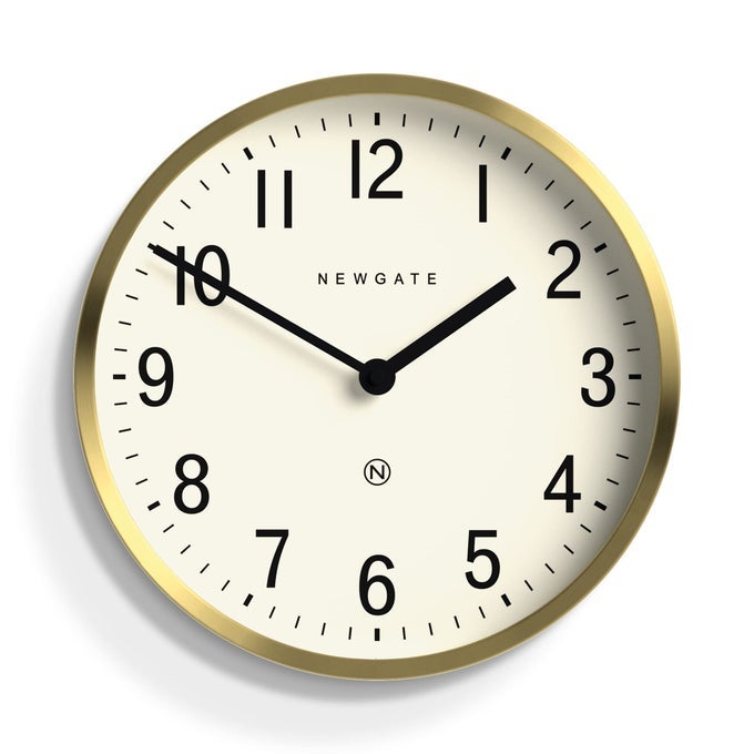 MASTER EDWARDS WALL CLOCK METAL CLOCK ANALOG WALL CLOCK MIDCENTURY CLOCK KITCHEN WALL CLOCKS ROUND WALL CLOCK EASY TO READ BRITISH DESIGN BRASS