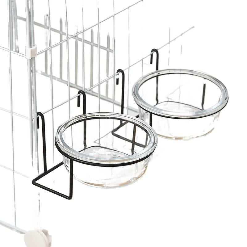 ( ) + Double Pet Bowl with Raised Stand and Anti-Tip Base Feeding Bowl Pet Feeding Accessory Easy Clean Bowl Floor Mat Use Food and Water Daily Feeding Home Use for Cats and Dogs - Image 4