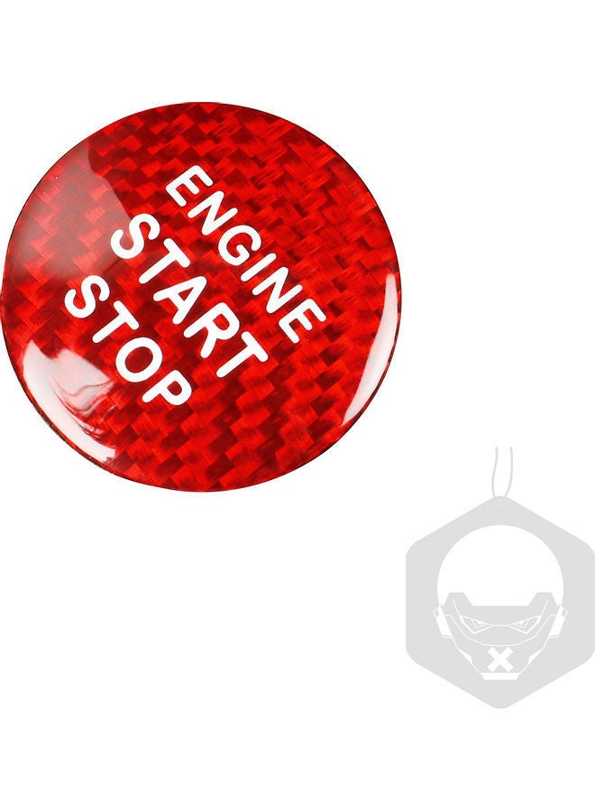 NIBEMINENT Carbon Fibre Protector Car Engine Start Stop Switch Button Sticker For Lexus NX200 NX300 GS ES200 ES250 CT RX300 - Image 1