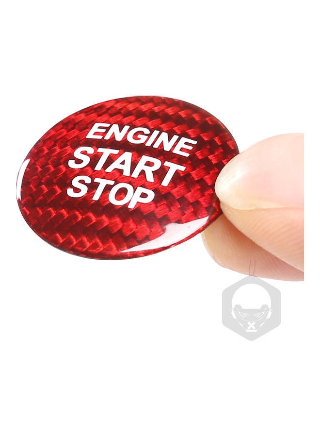 NIBEMINENT Carbon Fibre Protector Car Engine Start Stop Switch Button Sticker For Lexus NX200 NX300 GS ES200 ES250 CT RX300 - Image 5