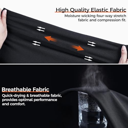 COOLOMG Compression Arm Sleeve for Basketball Baseball Football Volleyball Sports Black S - Image 3