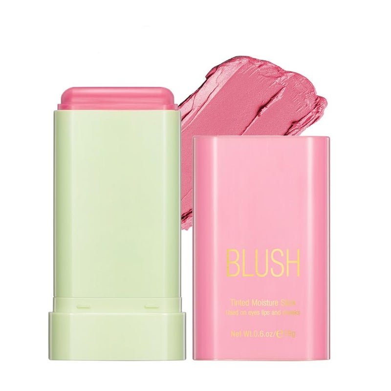 Paminify Multi-Use Blush Stick,Soft Creamy Blush,2-in-1 Cheek and Lip Tint,Waterproof Hydrating Solid Natural Moisture Smooth Blendable Matte Finish Face Blush Makeup,01 shy pink - Image 1