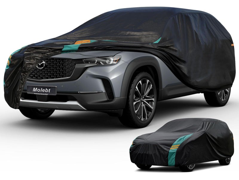 SUV Car Cover Custom Fit for Mazda CX5 CX5 CX50 CX50 20122025 Waterproof All Weather for Automobiles Outdoor Full Cover with Windproof Clip Straps