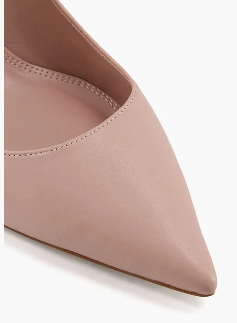 Dune LONDON Anastasia Pointed Toe Flared Heel Sandals