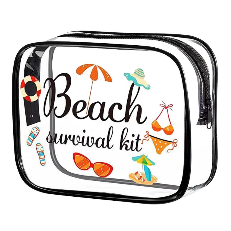 Waterproof Clear Toiletry Bag Transparent Organizer For Travel Beach Pool Gym - Image 2
