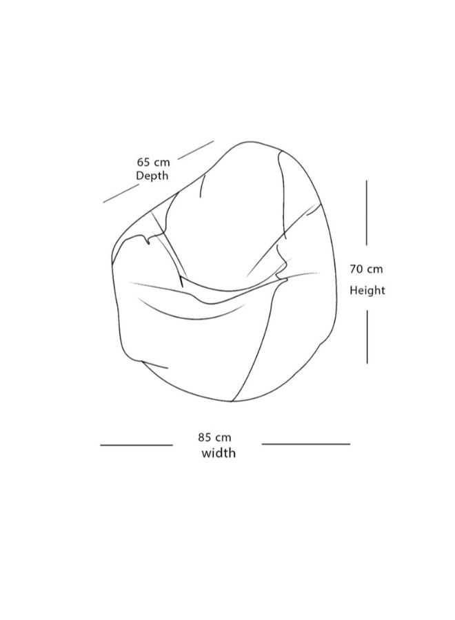ويفي بين باج مقعد دائري وسط مريح بتصميم سبايدر مان  - مخمل - Image 4
