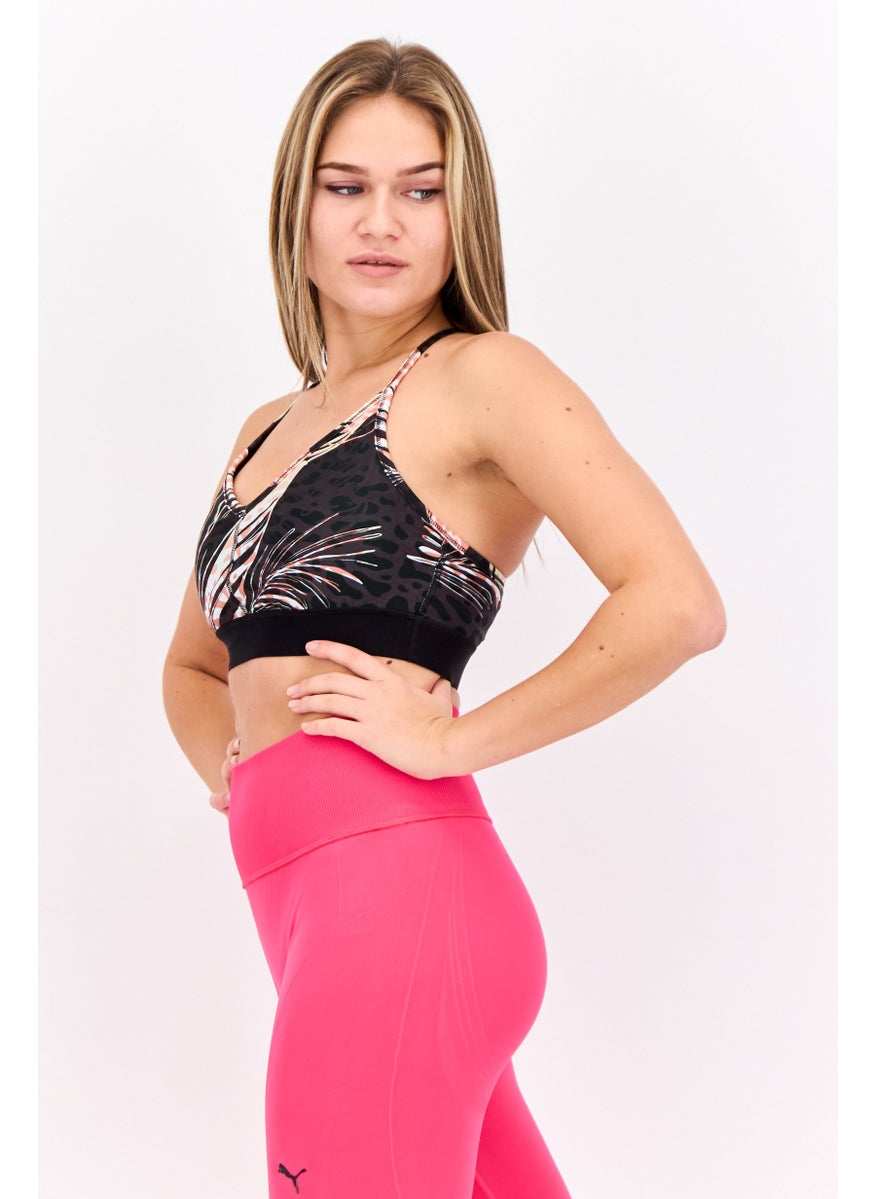 PUMA Women Printed Non Padded Sports Bra, Multicolor  - Image 2