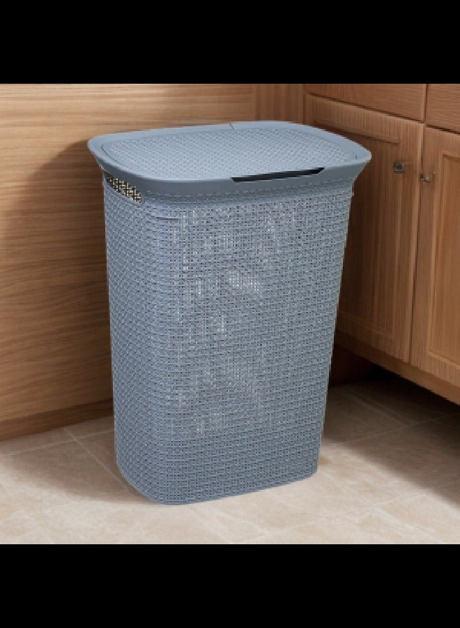 لوفت سلة غسيل - 57 لتر، الطول 46.5 × العرض 35 × الارتفاع 61.6 سم، رمادي، اسكندنافي - 164587 - Image 5