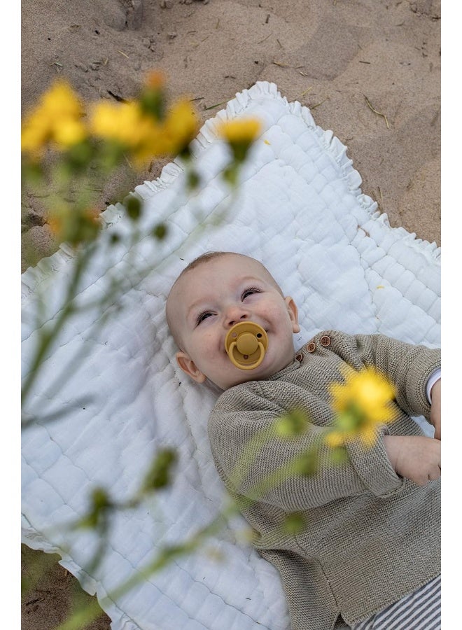 BIBS Pacifiers - De Lux Collection | BPA-Free Baby Pacifier | Made in Denmark | Set of 2 Ivory/Blush Color Premium Soothers | Size One Size - Image 5