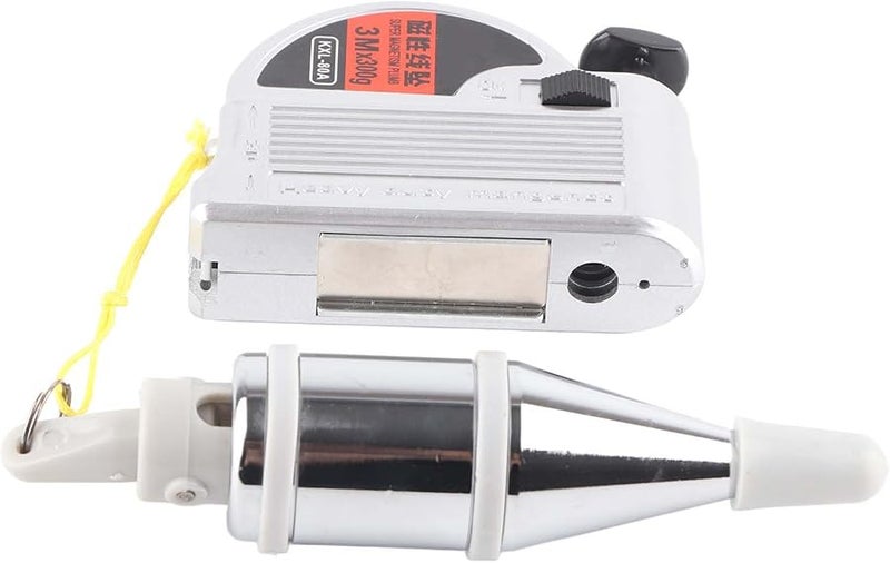 Magnetic Automatic Plumb Bob With Safety Lock 3m Adjustable Ranging Vertical Measuring Tool - Image 1