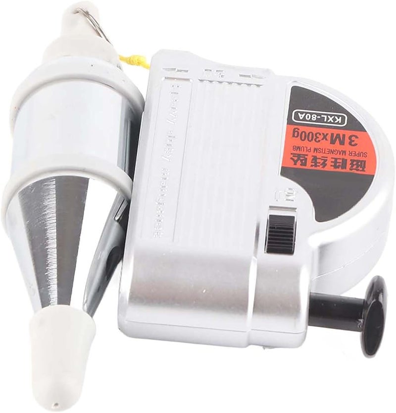 Magnetic Automatic Plumb Bob With Safety Lock 3m Adjustable Ranging Vertical Measuring Tool - Image 4