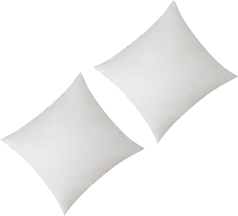 DOITOOL 2pcs 45x45cm High-Resilience Pillow Inserts Pp Cotton Cushion Fillers for Sofa and Car Lumbar Support, Indoor Decorative Throw Pillow Inner Core for Home and Automotive Use - Image 1