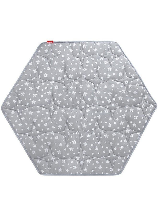 Moonsea Hexagon Playpen Mat, Baby Playmat Fits Regalo Portable Play Yard 48 Inch and hiccapop 53" PlayPod Playpen, 6 Panel Playpen Mattress Non Slip Pad Mat  - Image 1