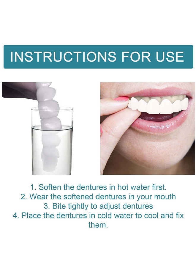 EELHOE - Adjustable Snap On Dentures, Temporary Teeth Repair Kit Correct Denture Alignment For Temporary Teeth Replacement - Image 1