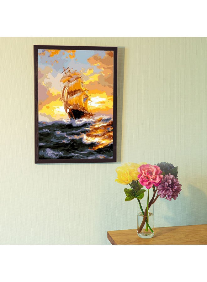 NIBEMINENT DIY Oil Painting on Canvas Paint by Number Kit Sunset Pattern multicolour 22.00 x 3.00 15.00cm - Image 3