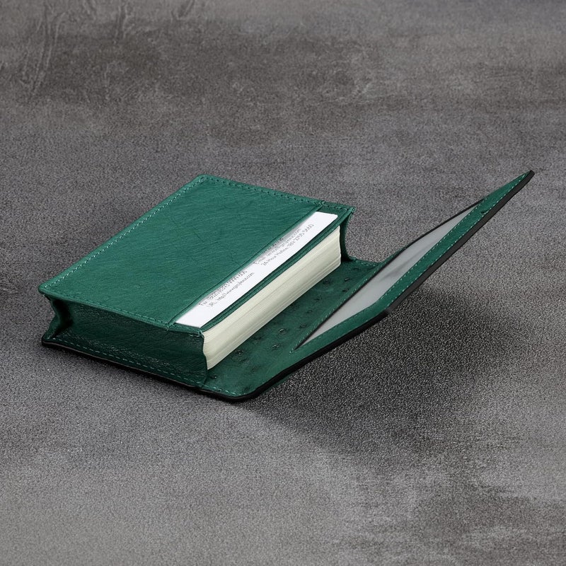 HISCOW Leather Business Card Case Holder for Men & Women, Italian Calfskin - Image 4