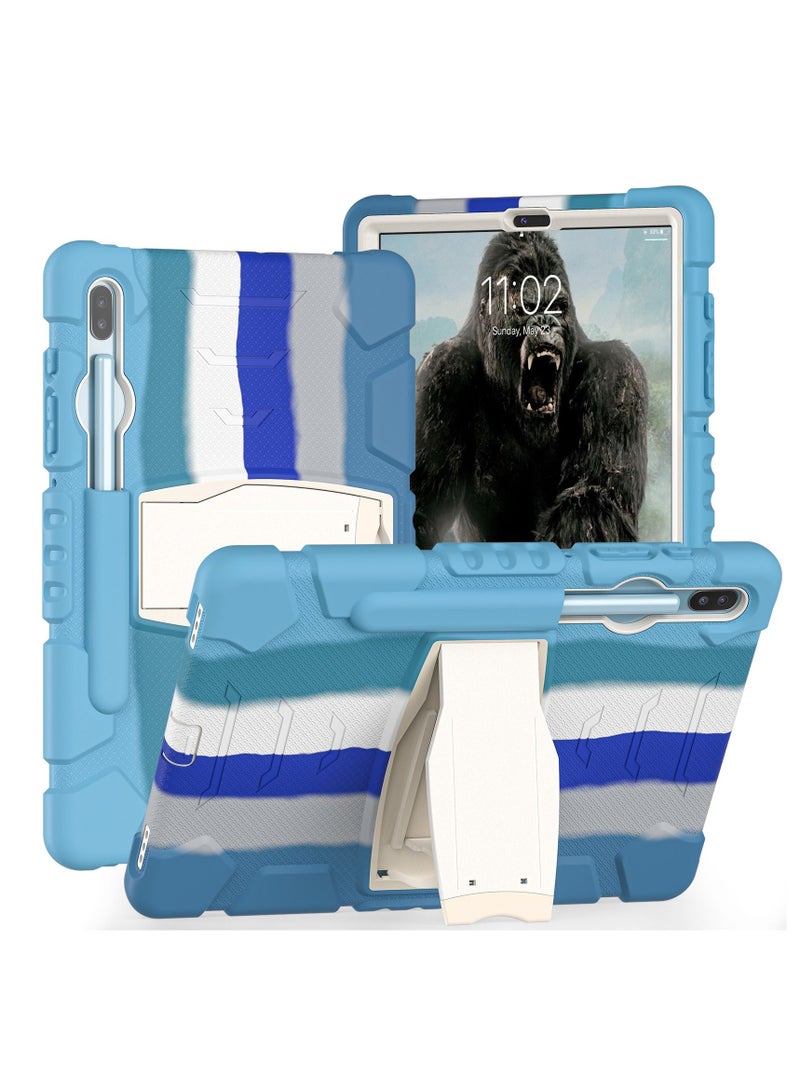 GULFLINK Gulflink Back Cover Protect Case for SAMSUNG Tab S6 T860/T865/T867 10.5 inch colourful blue - Image 2