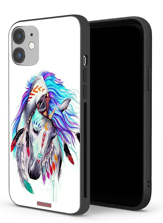 Tolwak Apple iPhone 12 mini Protective Case Horse - Image 1