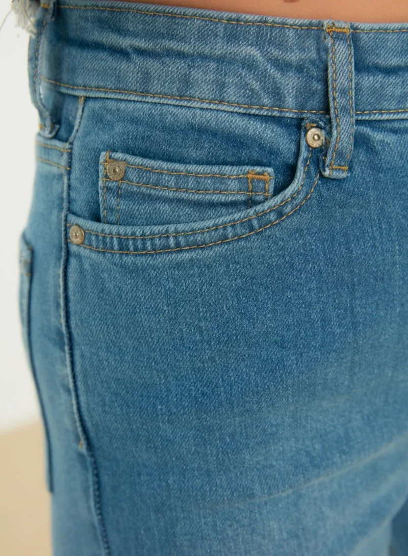 trendyol Cropped Flared Jeans