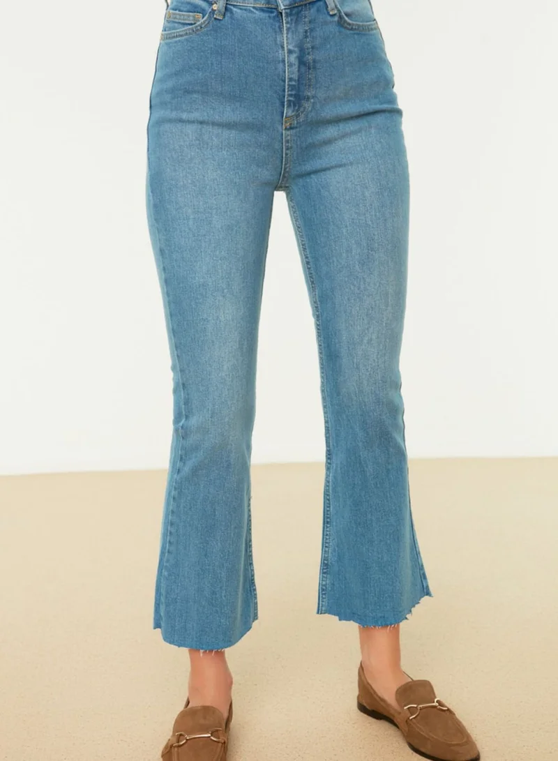 trendyol Cropped Flared Jeans