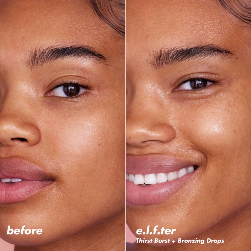 elf e.l.f. SKIN The Hottest Drops Duo, Holy Hydration! Thirst Burst & Bronzing Skincare Set, For A Dewy, Sun-Kissed Look, Vegan & Cruelty-Free - Image 5