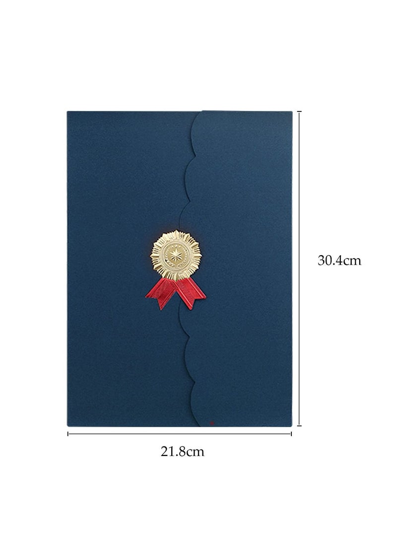 KASTWAVE 5Pcs A4 Certificate Holder Graduation Diploma Cover Degree Certificate Holder Trifold Document Covers for Award Certificates  - Image 2