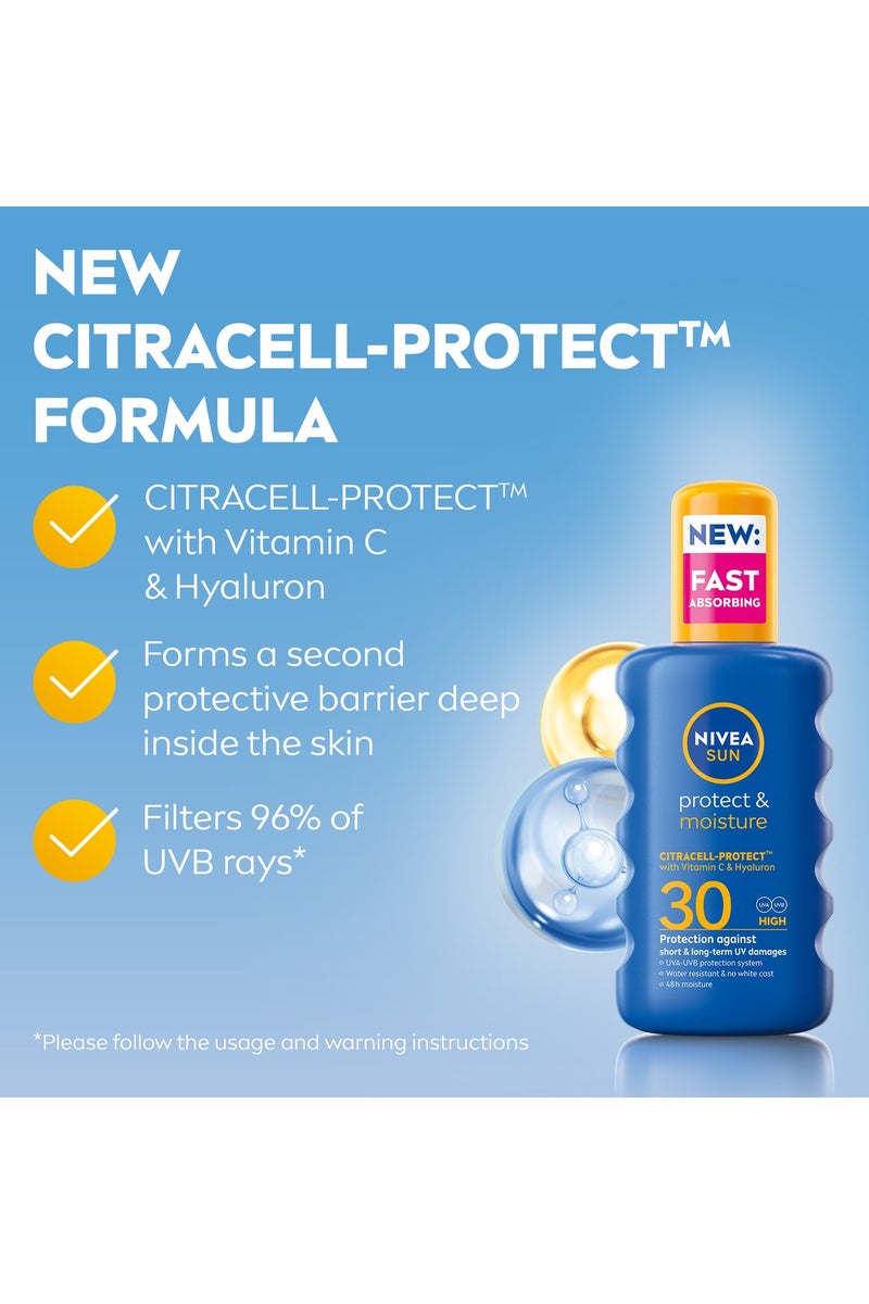 Nivea Sun Protect And Moisture Sun Cream Spf 30 With Vitamin C And Hyaluron Pack Of 2 - Image 3
