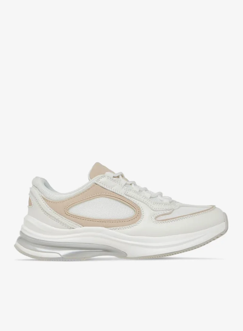 MISSY Women Panelled Sneakers with Lace-Up Closure