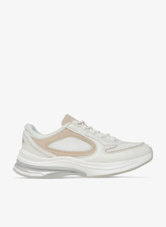 MISSY Women Panelled Sneakers with Lace-Up Closure