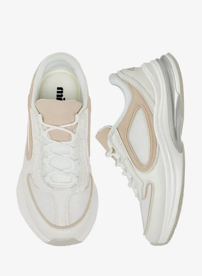 MISSY Women Panelled Sneakers with Lace-Up Closure