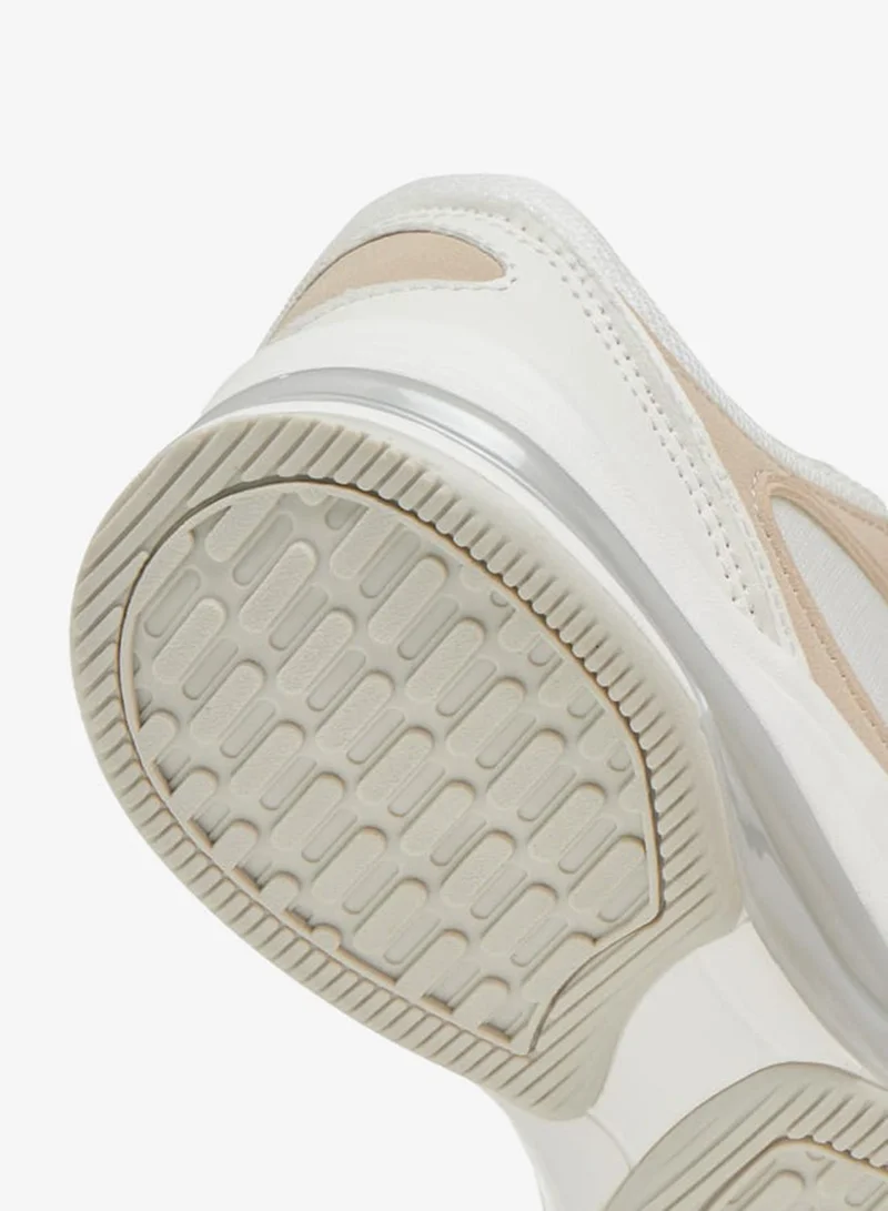 MISSY Women Panelled Sneakers with Lace-Up Closure