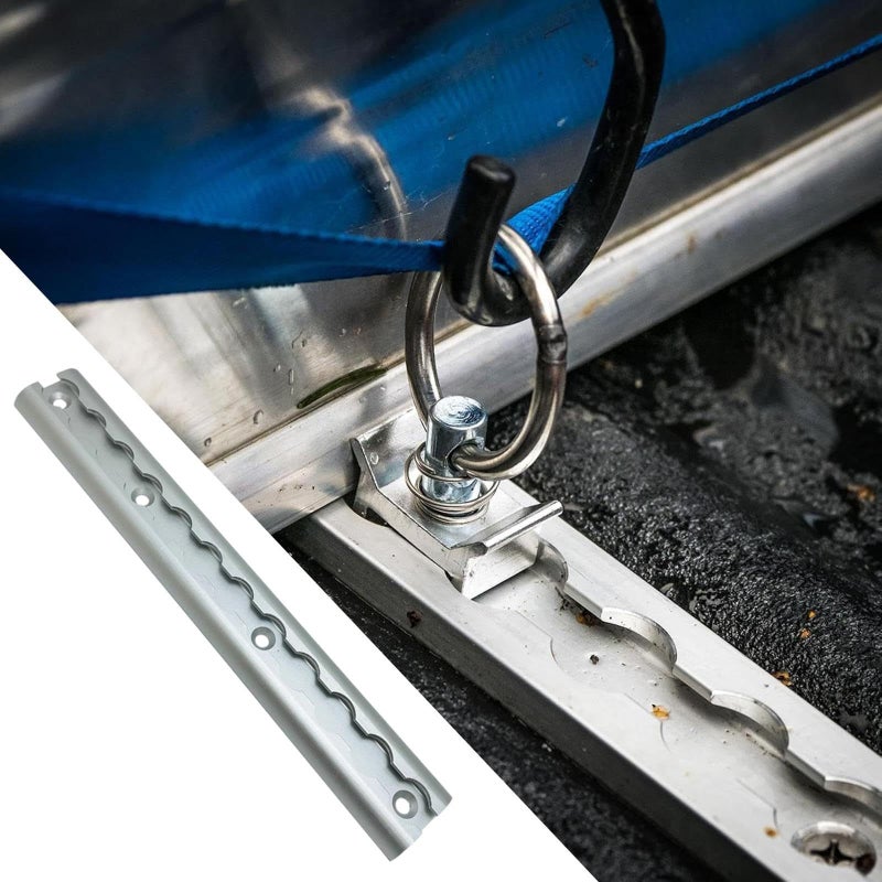 Aluminum L Track Tie Down System for Truck Bed Rail Trailers RV Caravan 30.48cm - Image 5