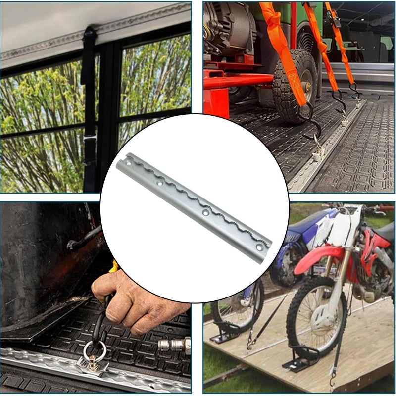 Aluminum L Track Tie Down System for Truck Bed Rail Trailers RV Caravan 30.48cm - Image 4