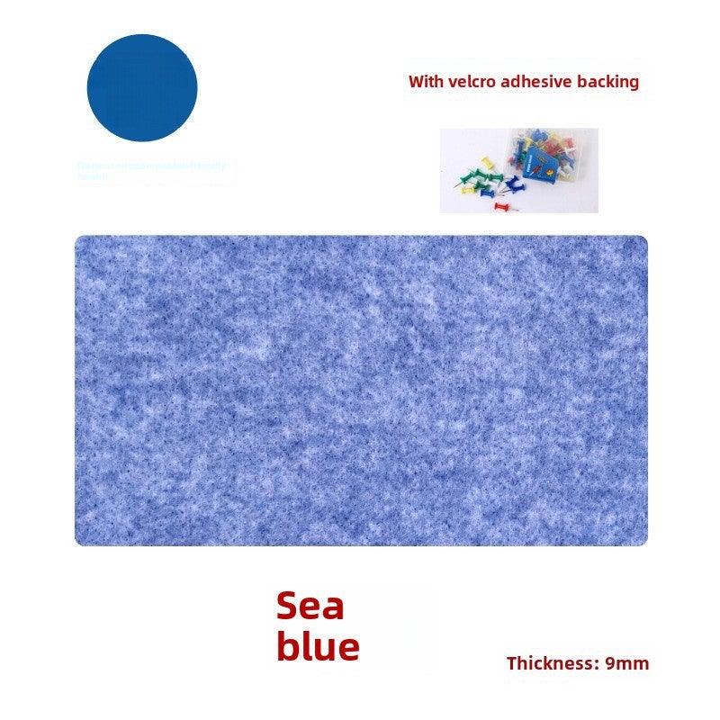 Colorful Felt Board Wall Stickers for Kindergarten SEA BLUE 