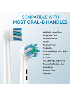Beauenty Upgraded Acoss Action Electric Toothbrush Headd Specially Designed for PRO1000-16° Cross BristlesAmazing Cleaning Effect Toothbrush Heads Suitable for Deep Cleaning People(4PCS)  - Image 2