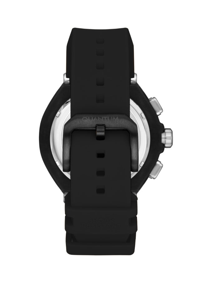 Quantum Men's Silicone Chronograph Watch HNG1010.651 - 50 mm - Image 3